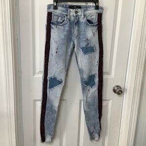 Jordan Craig Boys jeans size paint & Rhinestone  size  28x32